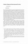 Research paper thumbnail of Climate Change and International Security