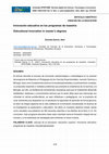 Research paper thumbnail of Innovacion Educativa en Los Programas De Maestria