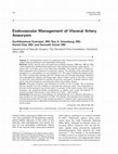 Research paper thumbnail of Endovascular Management of Visceral Artery Aneurysm