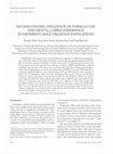 Research paper thumbnail of Socioeconomic Influence of Tobacco Use and Dental Caries Experience in Different Male Croatian Populations