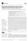 Research paper thumbnail of Effect of Organic Amendments and Nano-Zinc Foliar Application on Alleviation of Water Stress in Some Soil Properties and Water Productivity of Barley Yield