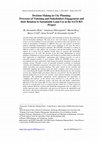 Research paper thumbnail of Decision Making in City Planning: Processes of Visioning and Stakeholders Engagement and their Relation to Sustainable Land-Use in the SATURN Project