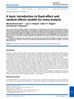 Research paper thumbnail of Fixed-Effect Versus Random-Effects Models