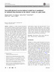 Research paper thumbnail of Successful physical exercise-induced weight loss is modulated by habitual sleep duration in the elderly: results of a pilot study