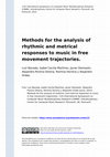 Research paper thumbnail of Methods for the analysis of rhythmic and metrical responses to music in free movement trajectories