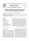 Research paper thumbnail of Friction in Orthogonal Cutting Finite Elements Models with Large Negative Rake Angle