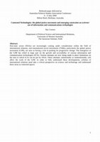 Research paper thumbnail of Contested Technologies: the global justice movement and emerging constraints on activists' use of information and communications technologies