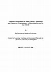 Research paper thumbnail of Formative Assessment in Adult Literacy, Language and Numeracy: A Rough Guide to Improving Teaching and Learning