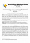 Research paper thumbnail of Alternative Observation Tools for the Scope of Contemporary Education Supervision: An Action Research