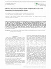 Research paper thumbnail of Effects of Aloe vera Gel Coating on Quality and Shelf Life of Lime (Citrus aurantifolia) Fruit During Ambient Storage