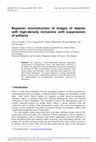 Research paper thumbnail of Bayesian reconstruction of images of objects with high-density inclusions with suppression of artifacts