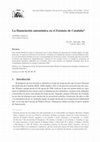 Research paper thumbnail of La financiación autonómica en el Estatuto de Cataluña