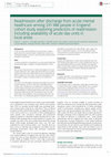 Research paper thumbnail of Readmission after discharge from acute mental healthcare among 231 988 people in England: cohort study exploring predictors of readmission including availability of acute day units in local areas