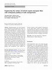 Research paper thumbnail of Engineering the surface of hybrid organic–inorganic films with orthogonal grafting of oxide nanoparticles