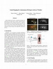 Research paper thumbnail of Gated Imaging for Autonomous Driving in Adverse Weather