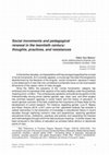 Research paper thumbnail of Social movements and pedagogical renewal in the twentieth century: thoughts, practices, and resistances