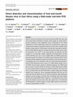 Research paper thumbnail of Direct detection and characterization of foot-and-mouth disease virus in East Africa using a field-ready real-time PCR platform