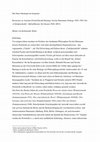 Research paper thumbnail of Die Neue Ontologie im Gespräch, Rezenzion zu: Joachim Fischer/Gerald Hartung (Hg.): Nicolai Hartmanns Dialoge 1920‒1950. Die „Cirkelprotokolle“, Berlin/Boston: De Gruyter 2020 [Pre-Print].