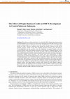 Research paper thumbnail of The Effect of People Business Credit on SME’S Development in Central Sulawesi, Indonesia