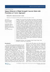 Research paper thumbnail of Impact Behavior of High Strength Concrete Slabs with Pozzolana as Coarse Aggregate