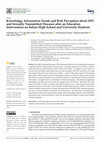 Research paper thumbnail of Knowledge, Information Needs and Risk Perception about HIV and Sexually Transmitted Diseases after an Education Intervention on Italian High School and University Students