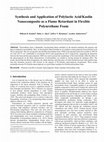 Research paper thumbnail of Synthesis and Application of Polylactic Acid/Kaolin Nanocomposite as a Flame Retardant in Flexible Polyurethane Foam