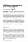 Research paper thumbnail of Ideologeme und Argumentationsmuster gegen genderneutrale Sprache in der spanischsprachigen und deutschen Linguistik