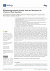 Research paper thumbnail of Relationship between Fertility Traits and Kinematics in Clusters of Boar Ejaculates