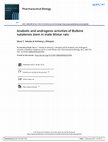 Research paper thumbnail of Anabolic and androgenic activities of Bulbine natalensis stem in male Wistar rats