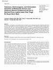 Research paper thumbnail of Cytotoxic, antimutagenic, and antioxidant activities of methanolic extract and chalcone dimers (lophirones B and C) derived from Lophira alata (Van Tiegh. Ex Keay) stem bark