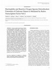 Research paper thumbnail of Electrophilic and Reactive Oxygen Species Detoxification Potentials of Chalcone Dimers is Mediated by Redox Transcription Factor Nrf-2