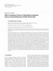 Research paper thumbnail of Effect of Aqueous Extract ofMassularia acuminataStem on Sexual Behaviour of Male Wistar Rats