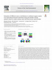 Research paper thumbnail of Estimation of different source contributions to sediment organic matter in an agricultural-forested watershed using end member mixing analyses based on stable isotope ratios and fluorescence spectroscopy