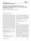 Research paper thumbnail of Comparing discrimination capabilities of fluorescence spectroscopy versus FT-ICR-MS for sources and hydrophobicity of sediment organic matter