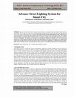 Research paper thumbnail of Advance Street Lighting System For Smart City