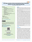 Research paper thumbnail of Sectional matrix system in reconstruction of proximal contact in class ii resin restoration