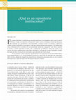 Research paper thumbnail of ¿Qué es un repositorio institucional?