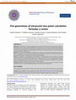 Research paper thumbnail of Five generations of intraocular lens power calculation formulas: a review