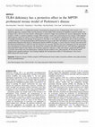 Research paper thumbnail of TLR4 deficiency has a protective effect in the MPTP/probenecid mouse model of Parkinson’s disease