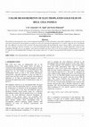 Research paper thumbnail of Color Measurements of Electroplated Gold Film on Hull Cell Panels