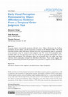 Research paper thumbnail of Early Visual Perception Potentiated by Object Affordances: Evidence From a Temporal Order Judgment Task