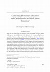 Research paper thumbnail of Cultivating Humanity? Education and Capabilities for a Global ‘Great Transition’