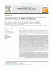 Research paper thumbnail of Treatment outcome of tuberculosis patients under directly observed treatment in Addis Ababa, Ethiopia