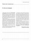 Research paper thumbnail of O ofício da tradução