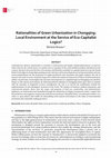 Research paper thumbnail of Rationalities of Green Urbanization in Chongqing: Local Environment at the Service of Eco-Capitalist Logics?