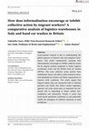 Research paper thumbnail of How does informalisation encourage or inhibit collective action by migrant workers? A comparative analysis of logistics warehouses in Italy and hand car washes in Britain (open-access)