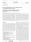 Research paper thumbnail of Phase-Controlled Deposition of Copper Sulfide Thin Films by Using Single-Molecular Precursors