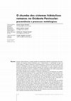 Research paper thumbnail of O Chumbo Dos Sistemas Hidraulicos Romanos No Ocidente Peninsular Proveniencia e Processos Metalurgicos