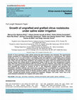 Research paper thumbnail of Growth of ungrafted and grafted citrus rootstocks under saline water irrigation