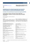 Research paper thumbnail of Establishment of a virtual transborder tumor board for cancer patients in Central and Southeastern Europe